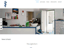 Tablet Screenshot of aerzte-eutingen.de